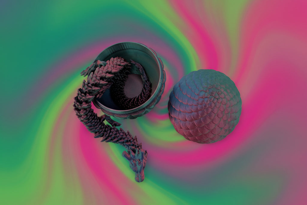 Flexi Dragon With Egg