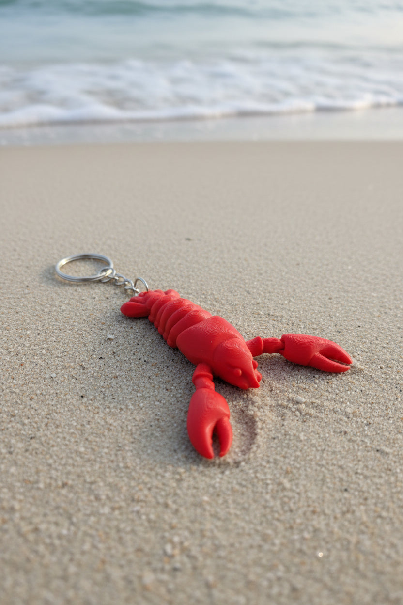 Flexi Lobster Keychain