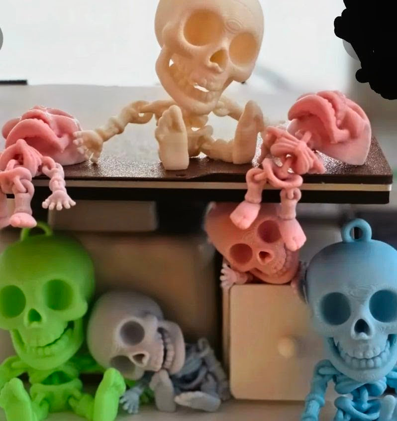 Flexi Skeleton Keychain