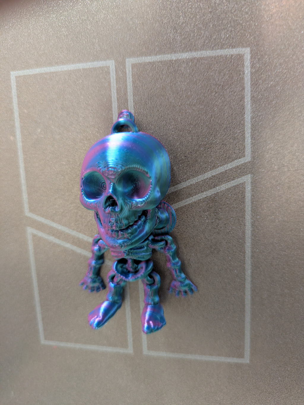 Flexi Skeleton Keychain